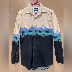 Wrangler Beige Western Shirt